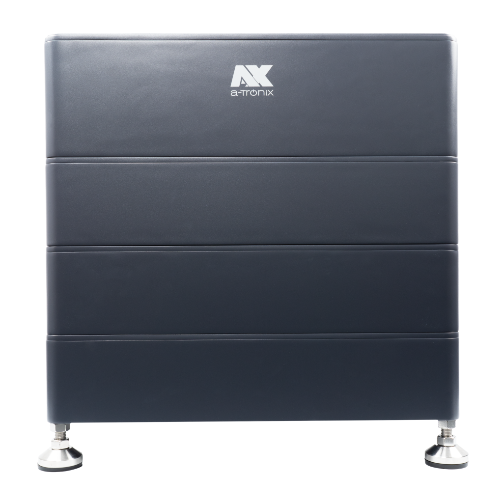 Schwarzes BMS mit 3 Batterien von a-TroniX.
